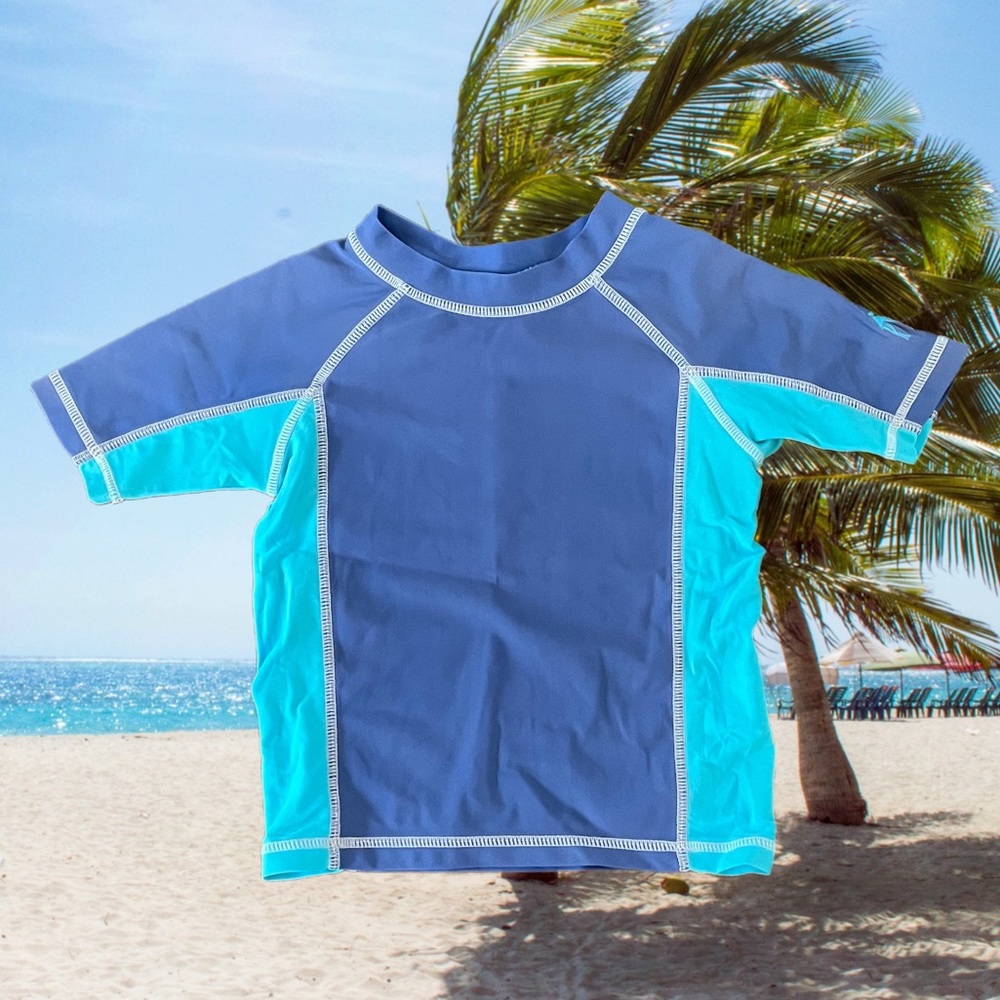 Cabana life 18-24 Months Rashguard in Blue 2 Tone